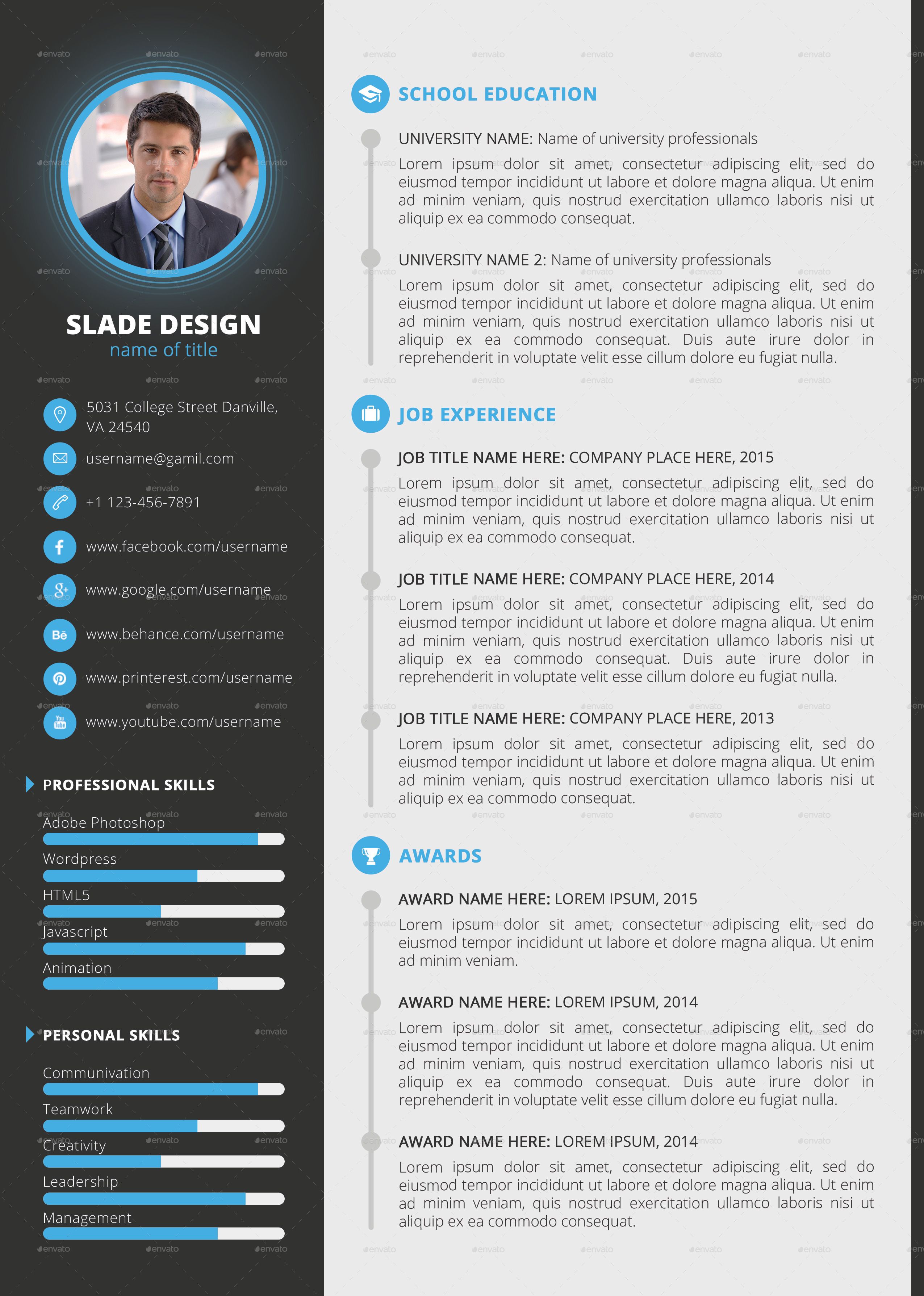 professional resume templates free
